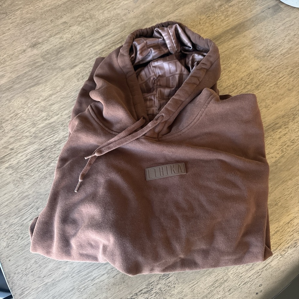 Ethika Brown Hoodie with Logo